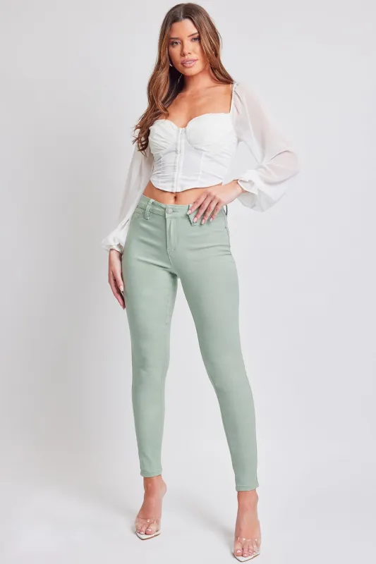 YMI Jeanswear Hyperstretch Mid-Rise Skinny Jeans sold by Charming Charlie