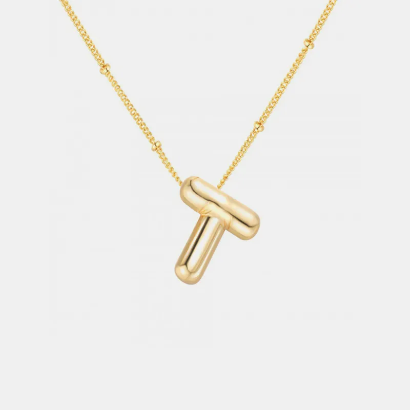 Gold-Plated Letter Pendant Necklace sold by Charming Charlie