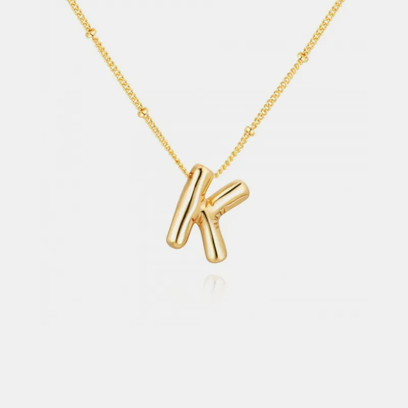 Gold-Plated Letter Pendant Necklace sold by Charming Charlie