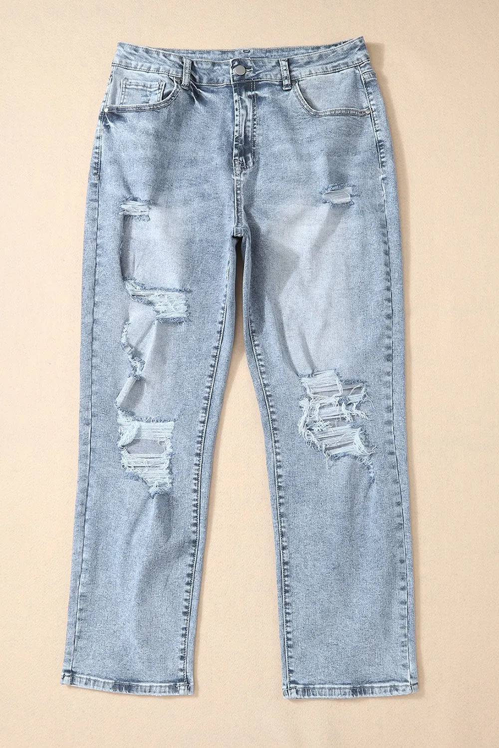 Distressed High Waist Jeans sold by Charming Charlie product image thumbnail 4