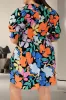 Plus Size Printed V-Neck Short Sleeve Mini Dress sold by Charming Charlie