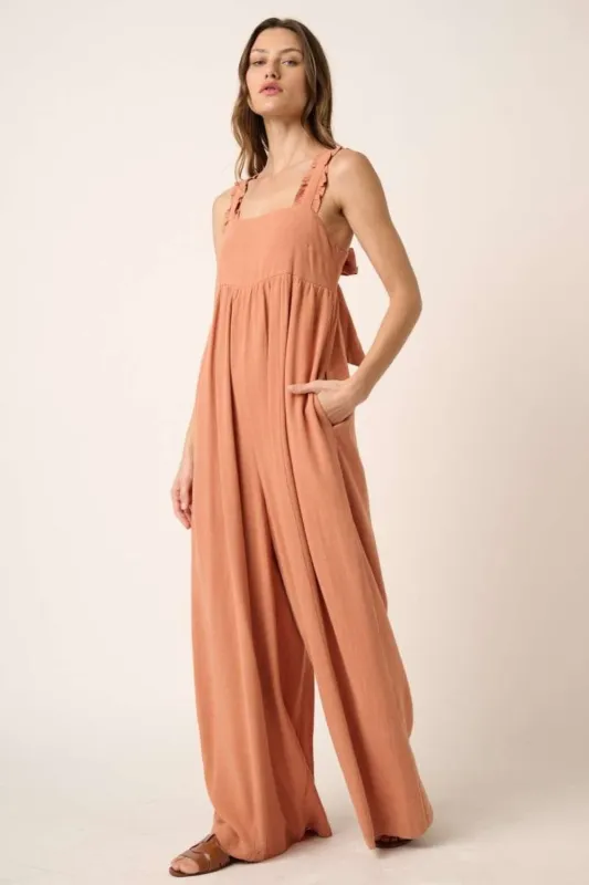 Mittoshop Sleeveless Wide Leg Jumpsuit sold by Charming Charlie