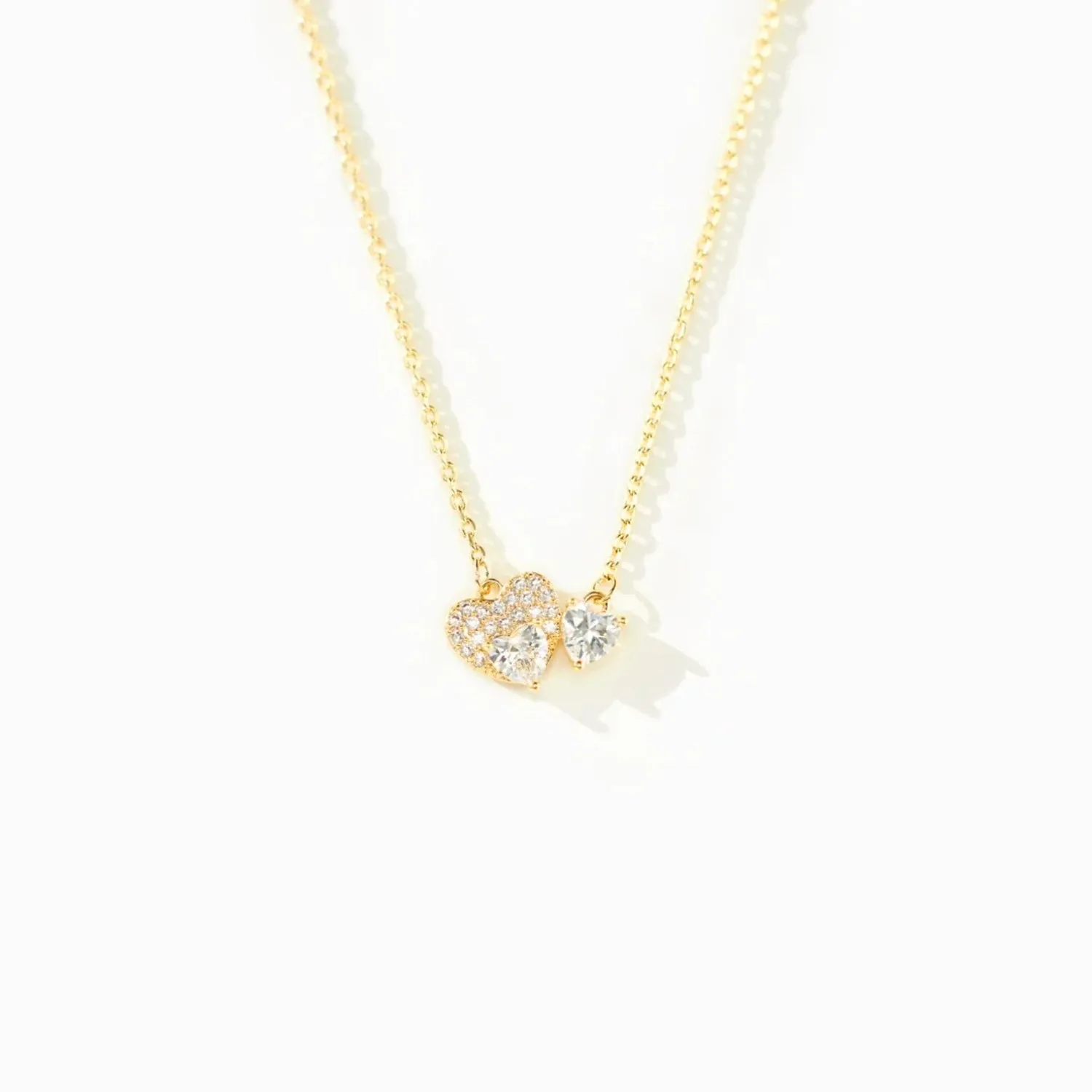 18K Gold-Plated 925 Sterling Silver Zircon Heart Necklace sold by Charming Charlie product image thumbnail 4