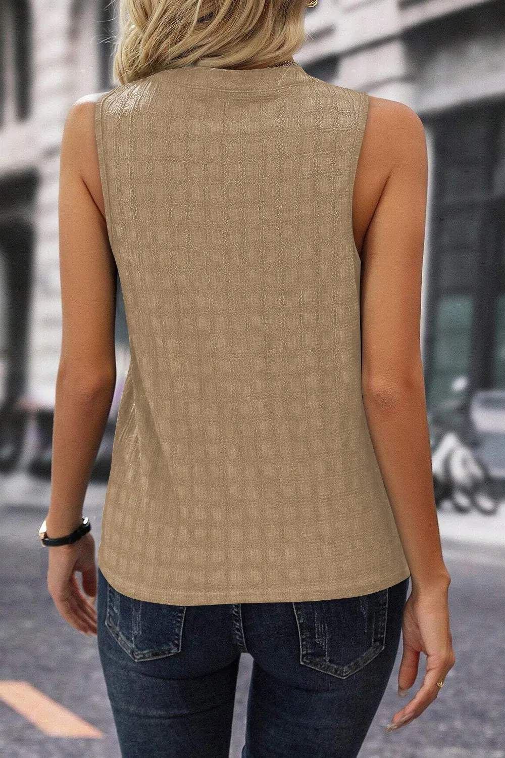 Textured Notched Tank sold by Charming Charlie product image thumbnail 4