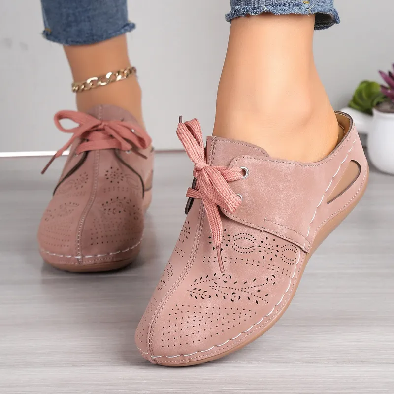 Lace-Up Round Toe Wedge Sandals sold by Charming Charlie