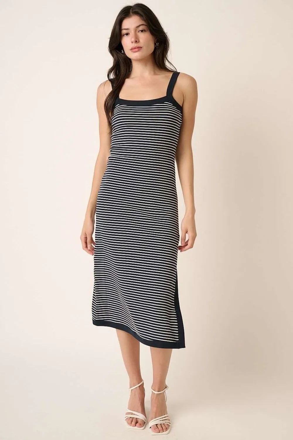 Mittoshop Contrast Striped Midi Cami Dress sold by Charming Charlie product image thumbnail 4