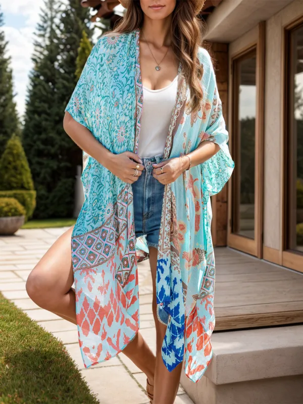 Printed Open Front Cover-Up sold by Charming Charlie