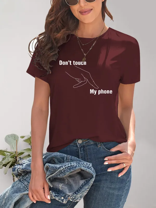 Graphic Round Neck Short Sleeve T-Shirt sold by Charming Charlie
