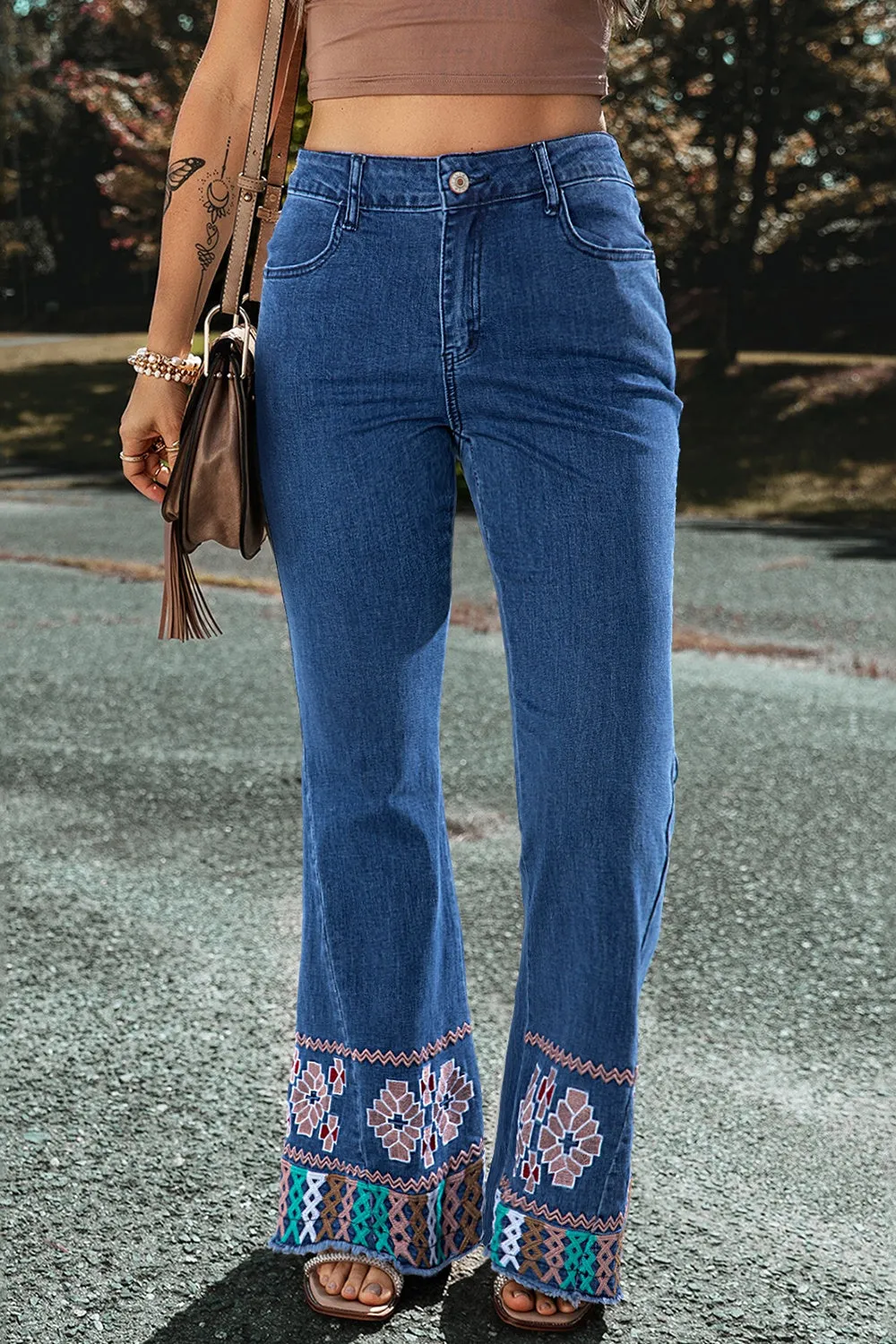 Embroidered Bootcut Jeans sold by Charming Charlie