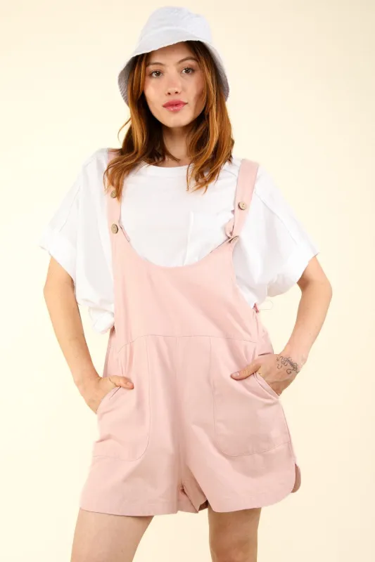 VERY J Adjustable Waist Suspender Overalls with Pockets sold by Charming Charlie