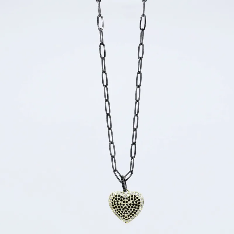 You Got My Heart Black Necklace sold by Charming Charlie