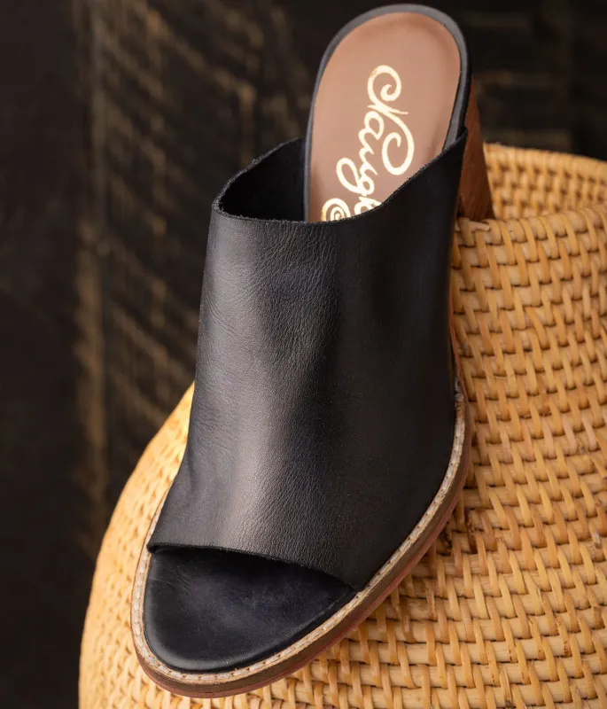 Hallie Heeled Sandal in Black sold by Charming Charlie