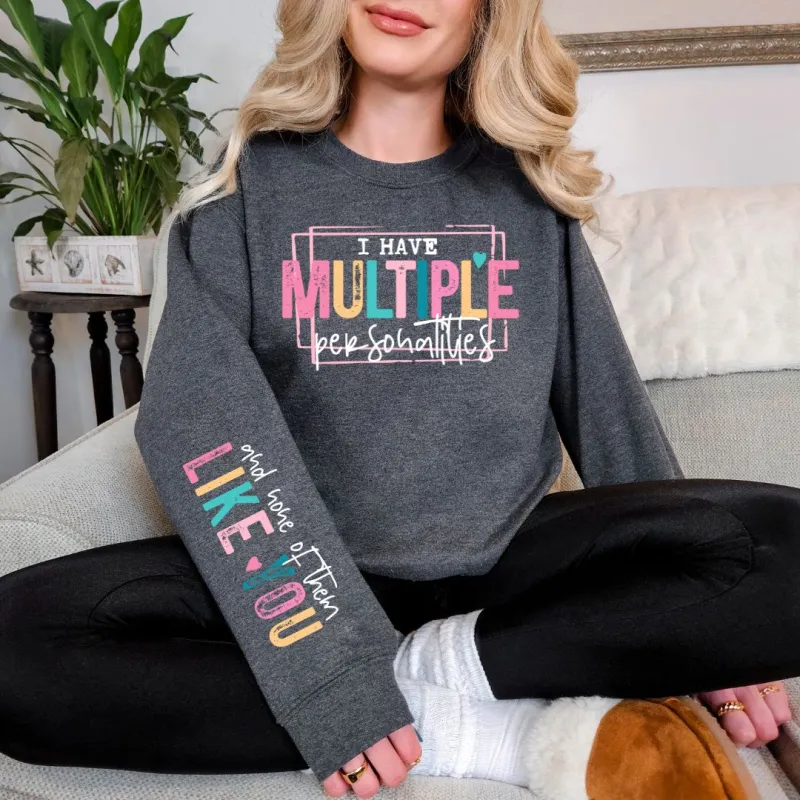 Multiple Personalities Sweatshirt in Three Colors sold by Charming Charlie