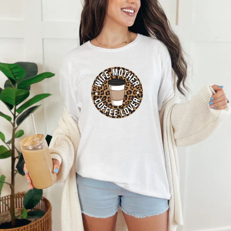 Wife Mother Coffee Lover Graphic Tee sold by Charming Charlie