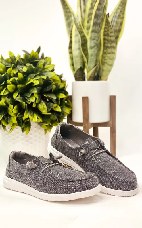 Maco Sneaker in Charcoal sold by Charming Charlie