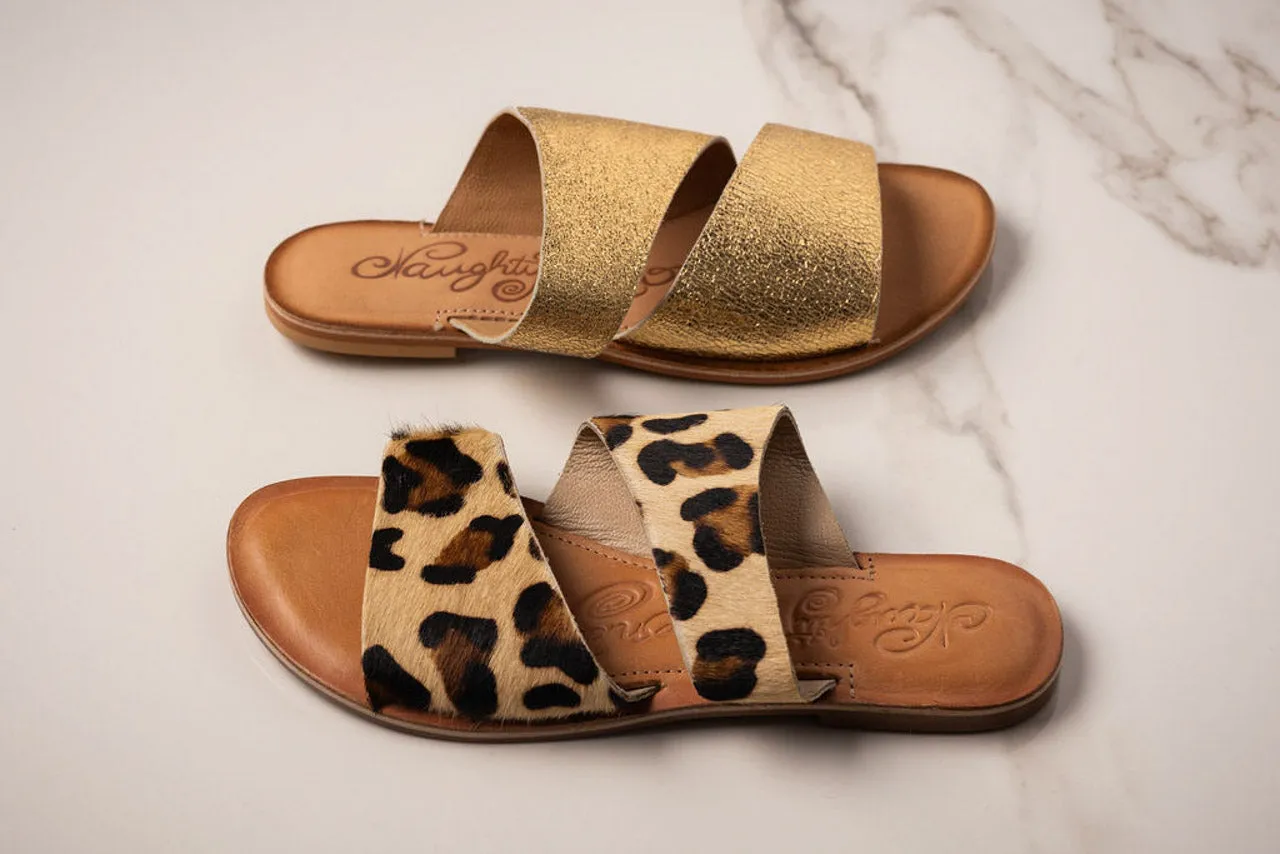 Spirited Dual Strap Slide in Leopard sold by Charming Charlie product image thumbnail 2