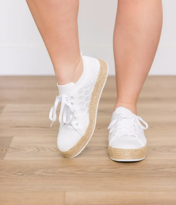 Yaras Sneakers in White sold by Charming Charlie