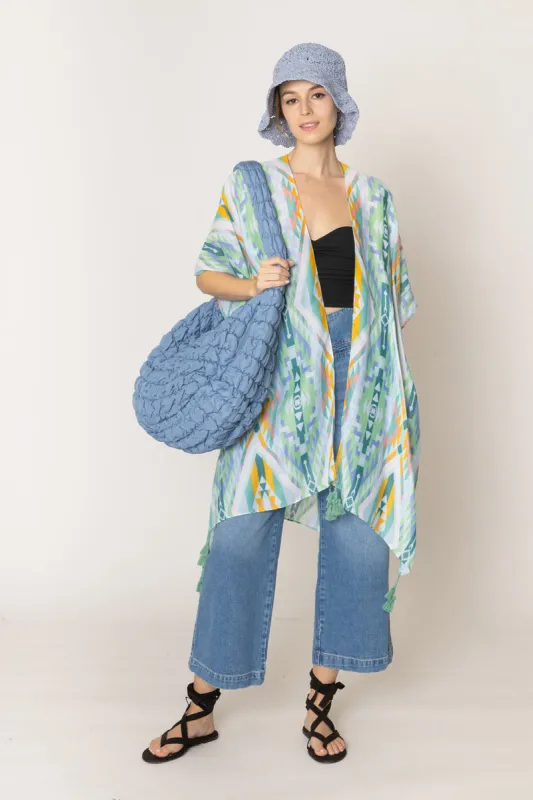 Aztec Print Kimono sold by Charming Charlie