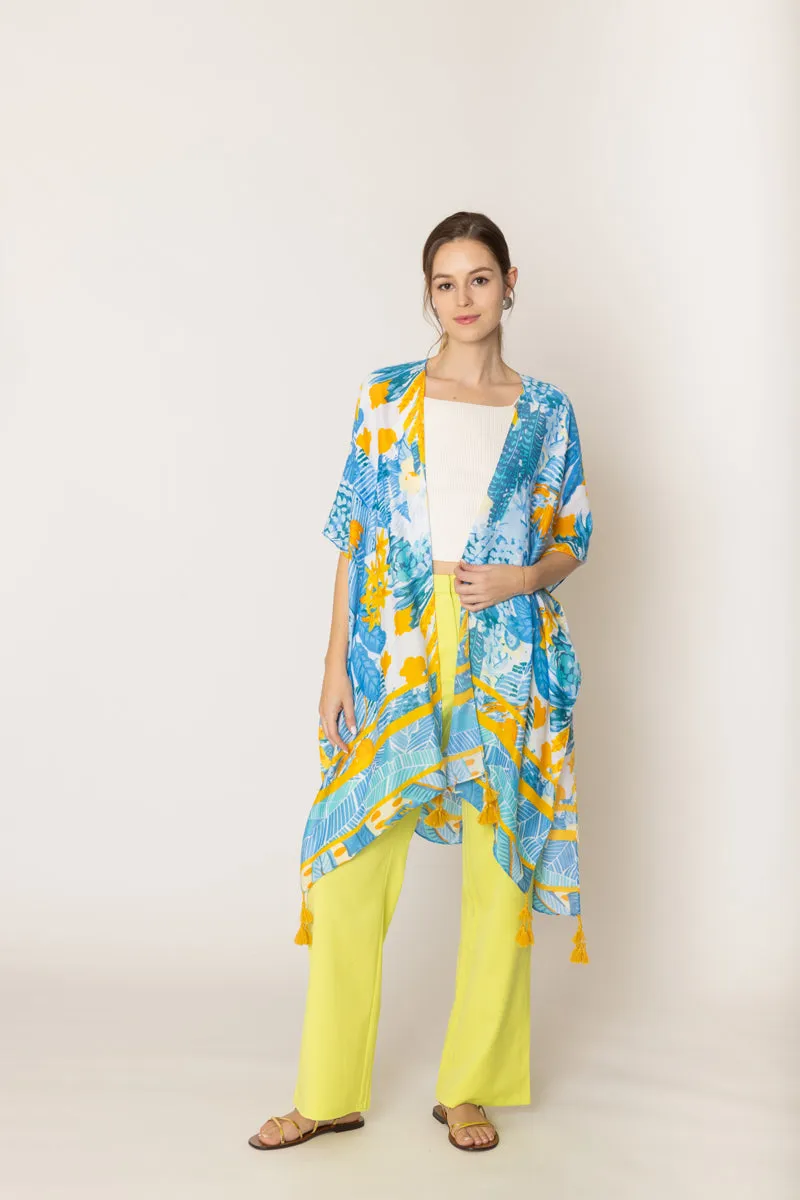 Floral Print Kimono sold by Charming Charlie product image thumbnail 3