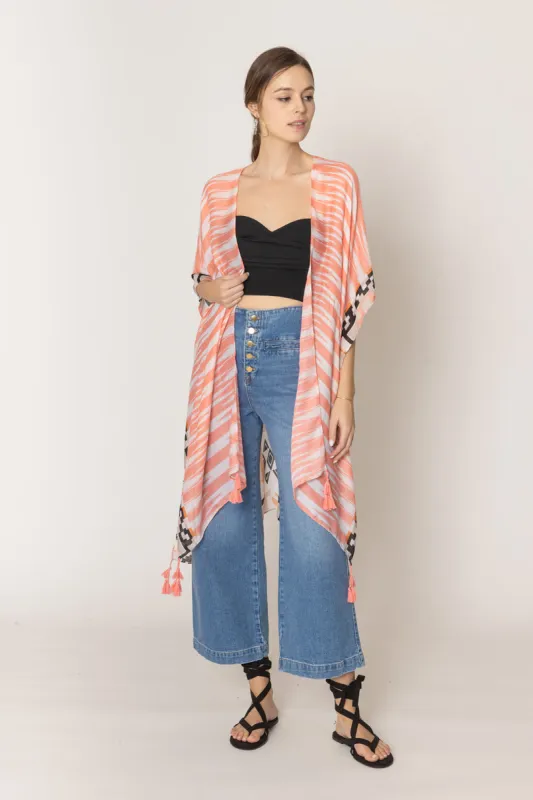 Aztec Print Kimono sold by Charming Charlie