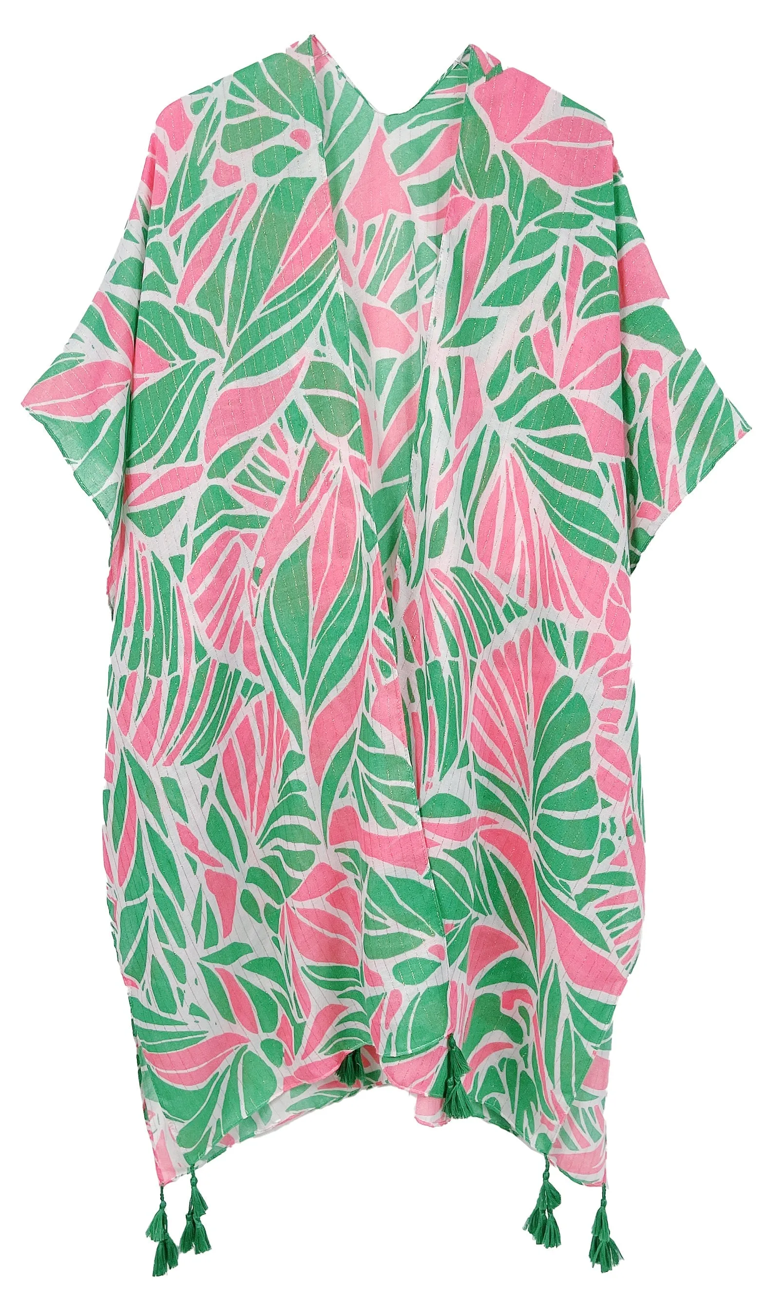 Floral Print Lurex Kimono sold by Charming Charlie product image thumbnail 4