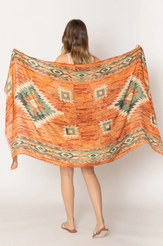 Aztec Print Scarf sold by Charming Charlie