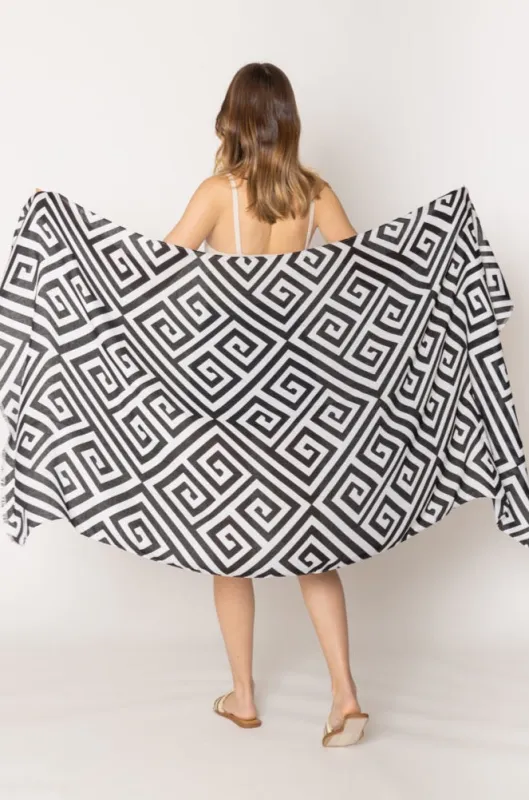 Geometric Print Scarf sold by Charming Charlie