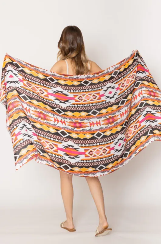 Aztec Print Scarf sold by Charming Charlie