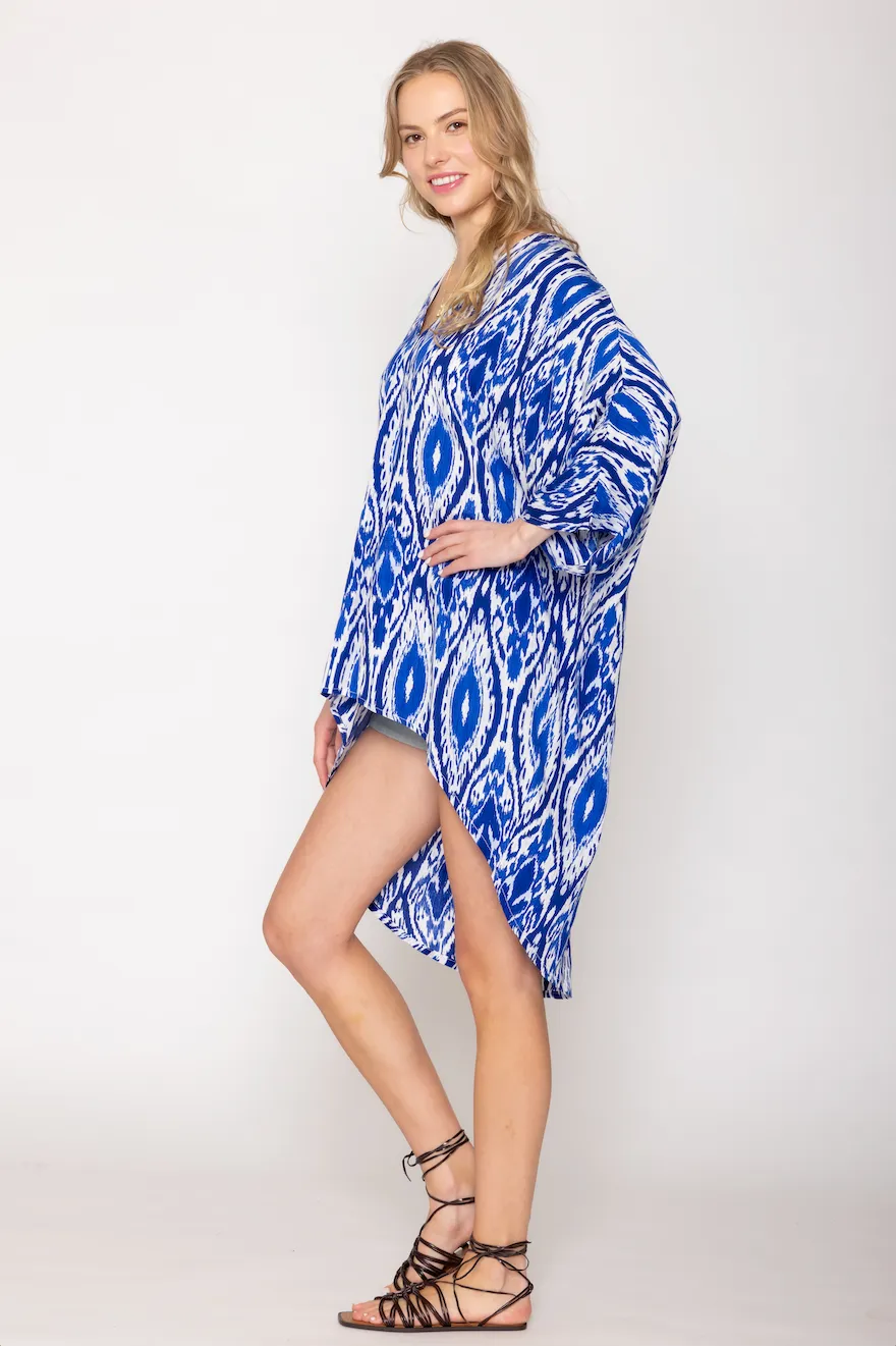 Ikat Hi-Lo Tunic Poncho sold by Charming Charlie product image thumbnail 3