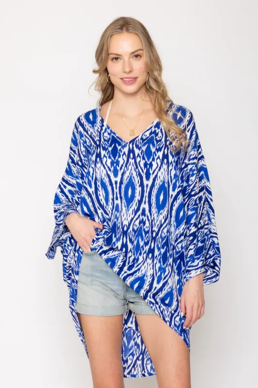 Ikat Hi-Lo Tunic Poncho sold by Charming Charlie