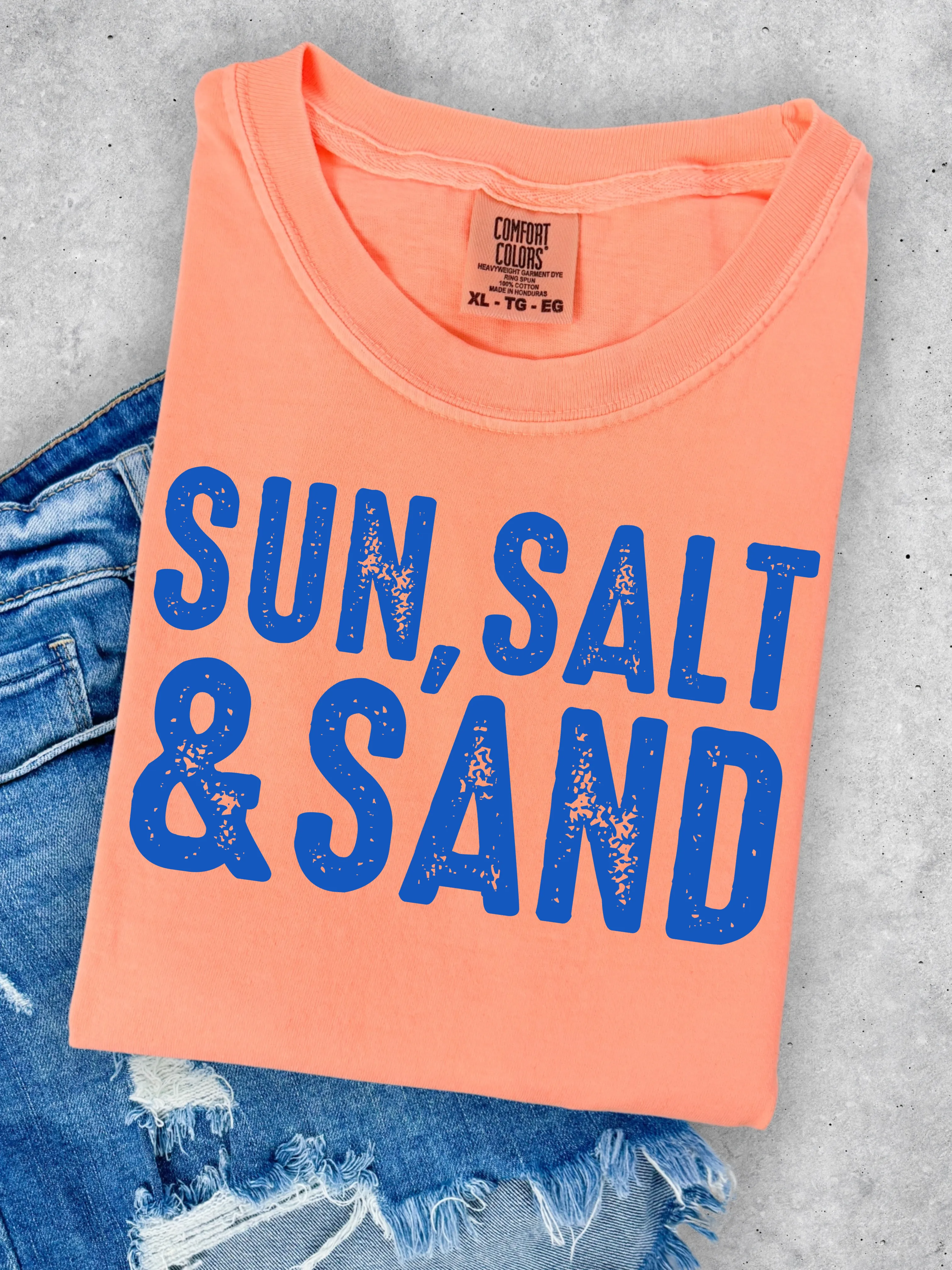 Sun Salt & Tanned Graphic Tee sold by Charming Charlie
