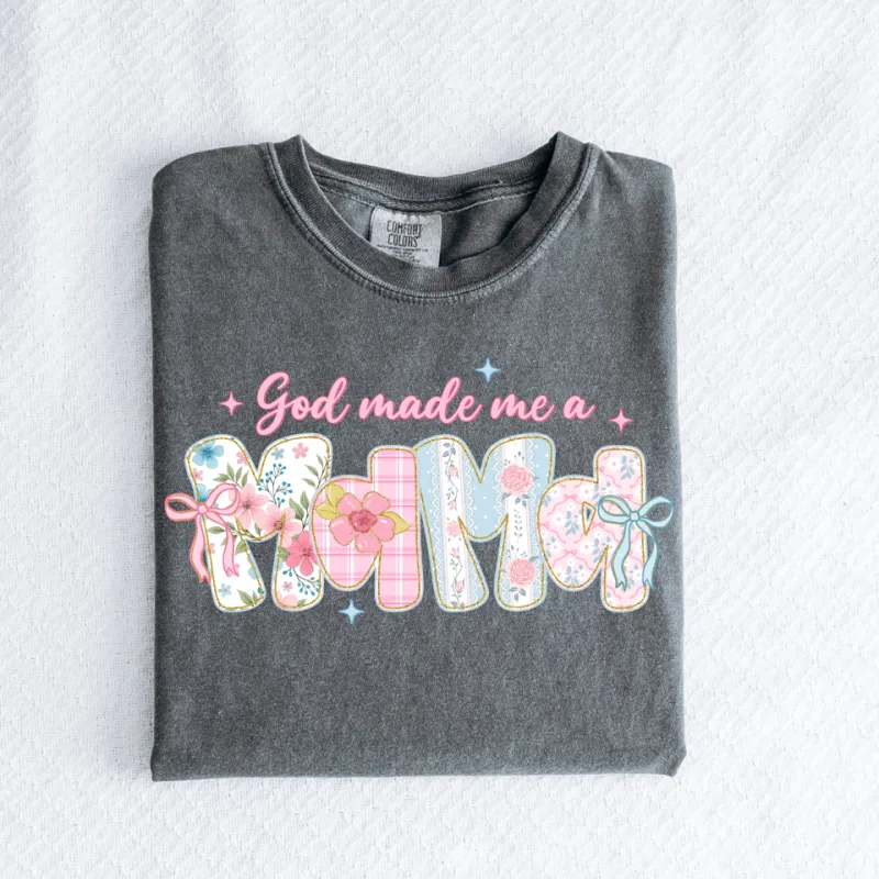 God Made Me a Mom Graphic Tee sold by Charming Charlie