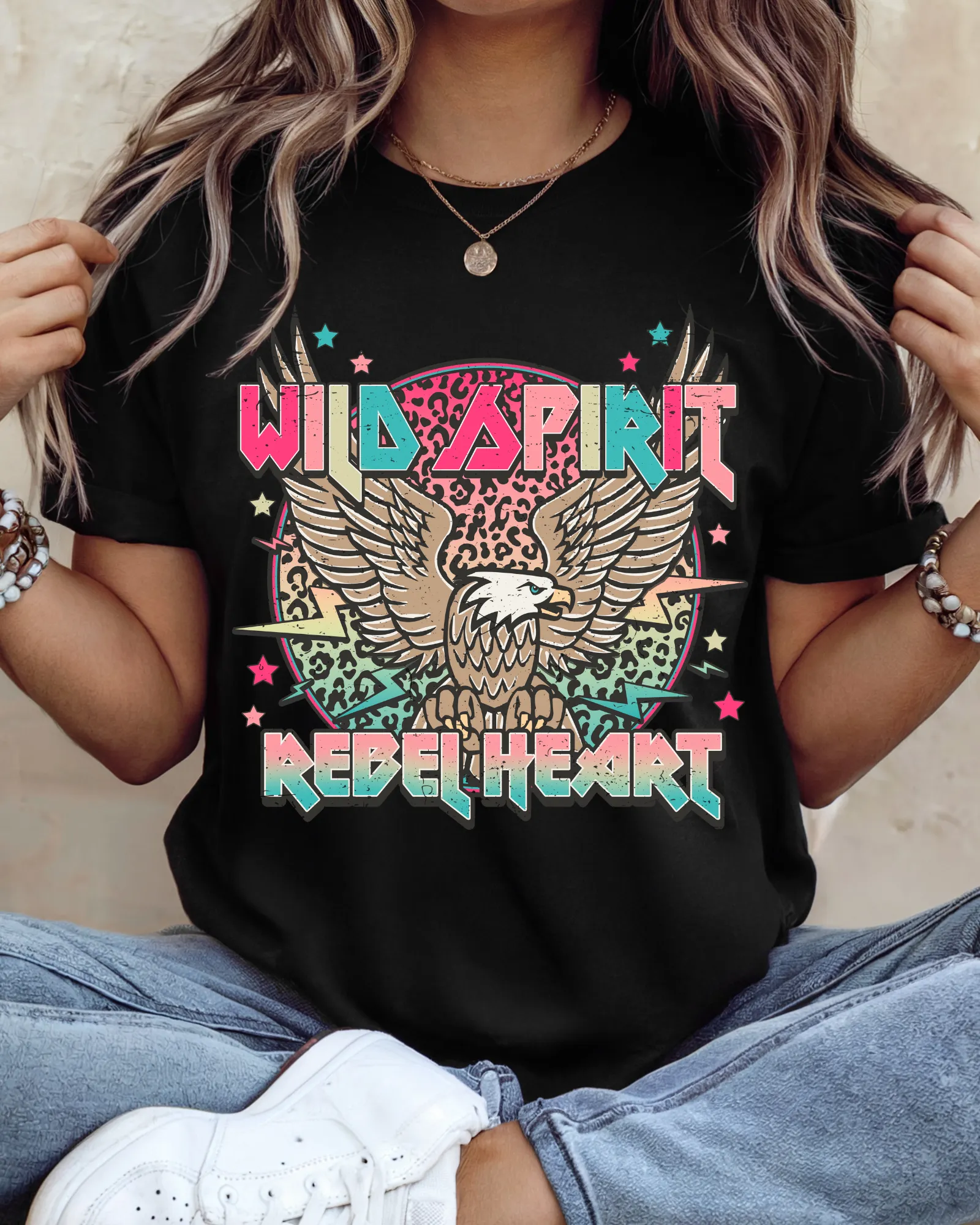Wild Spirit Rebel Heart Graphic Tee sold by Charming Charlie