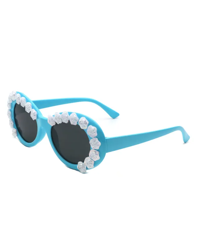 Vystra - Oval Flower Round Fashion Women's Sunglasses sold by Charming Charlie