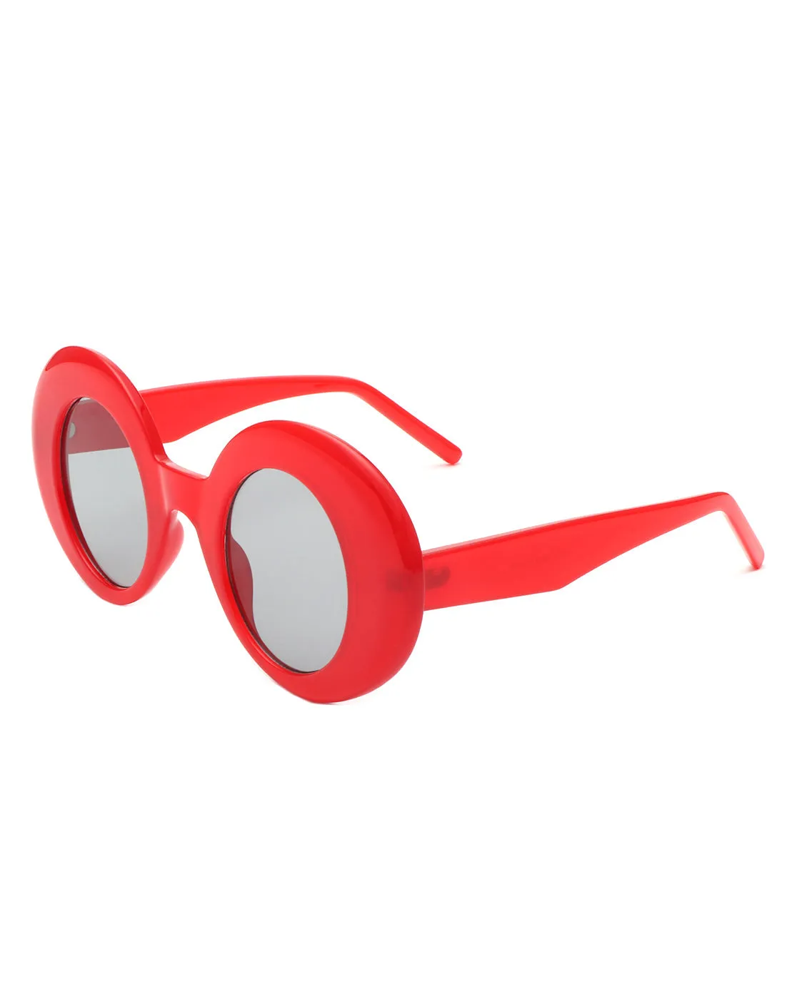 Yoke - Retro Chic Fashion Oversized Round Women's Sunglasses sold by Charming Charlie