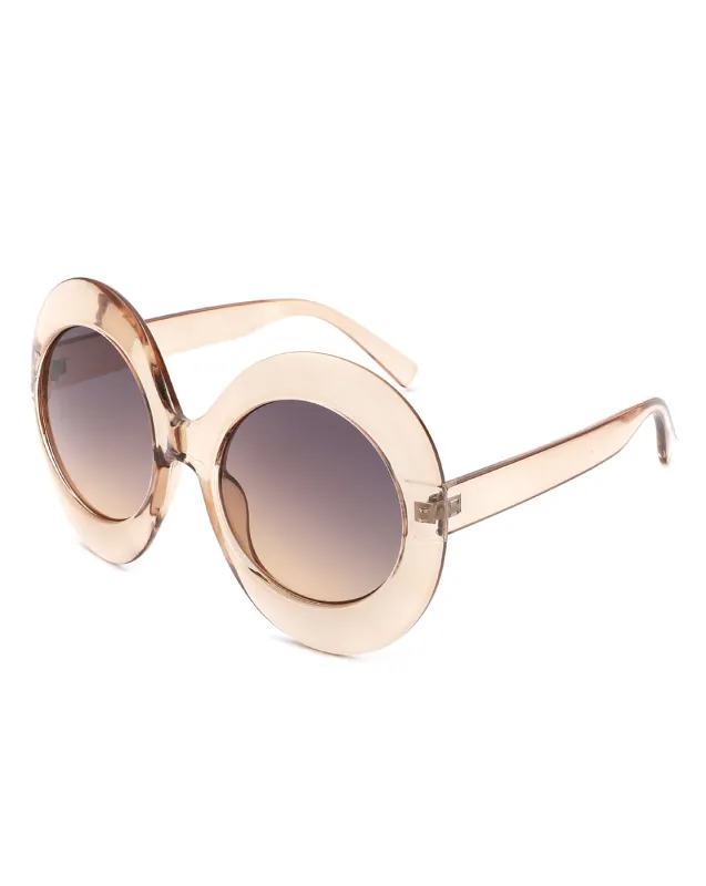 Quest - Oversized Oval Round Women's Fashion Sunglasses sold by Charming Charlie