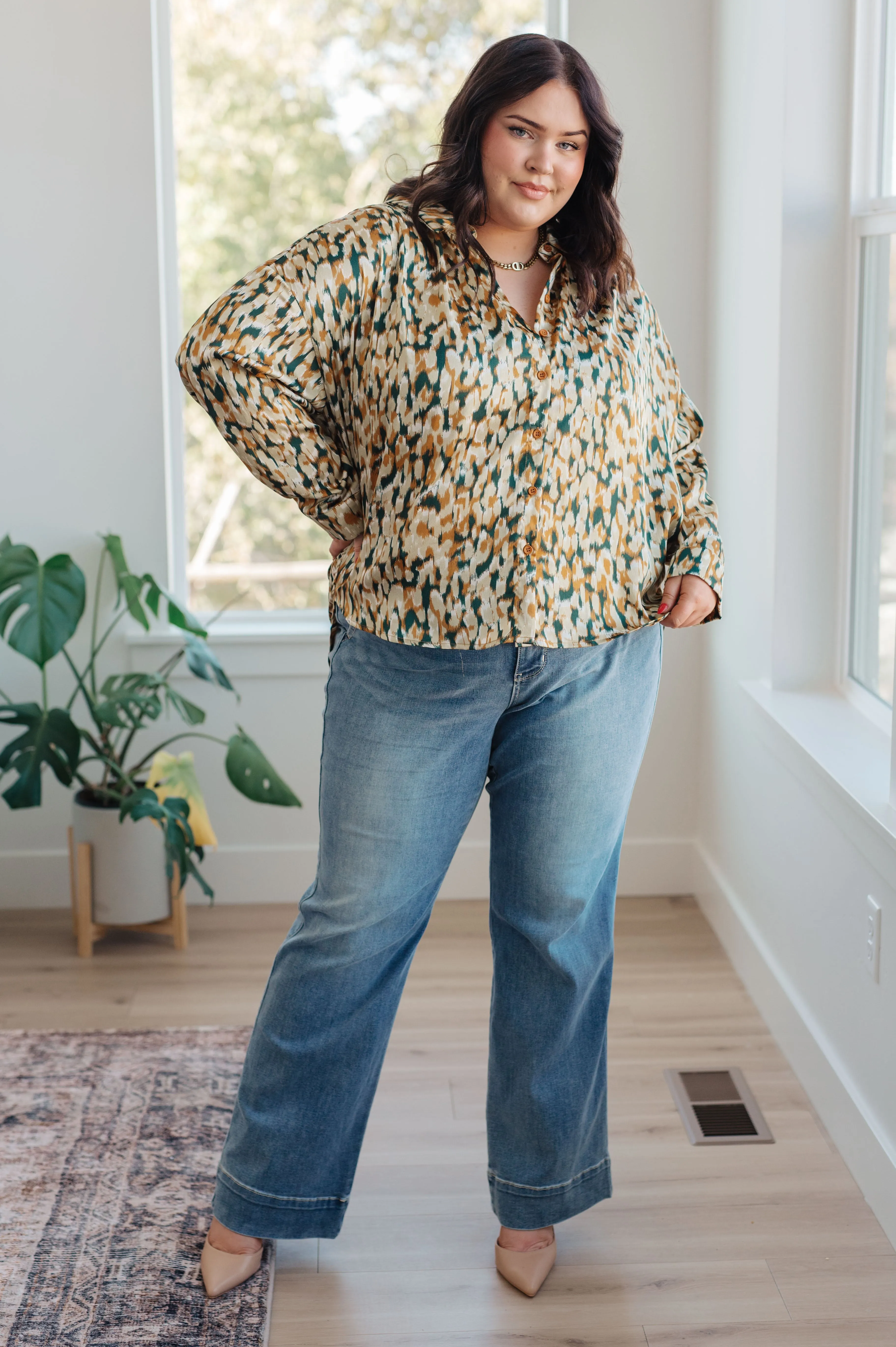In the Willows Button Up Blouse sold by Charming Charlie product image thumbnail 4