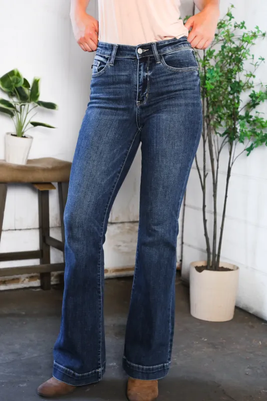 Judy Blue High Waist Flare Denim sold by Charming Charlie