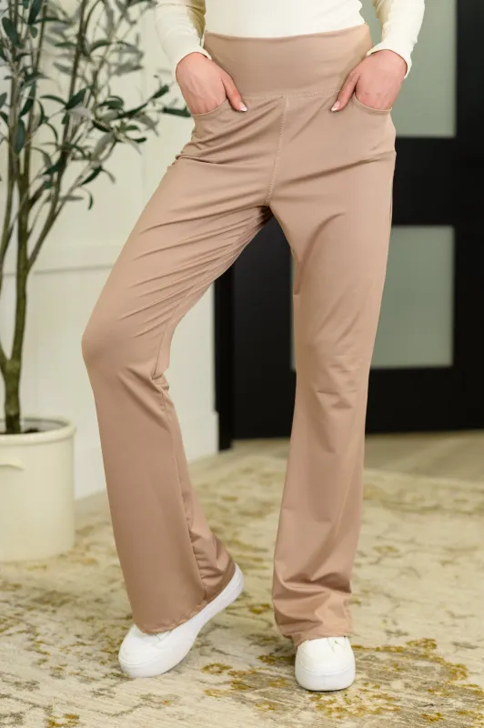 Go Time High Waist Bottoms in Mocha sold by Charming Charlie