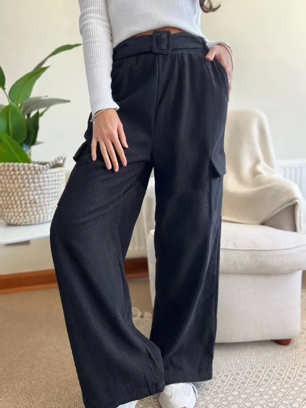 High-Waisted Wide-Leg Pants sold by Charming Charlie