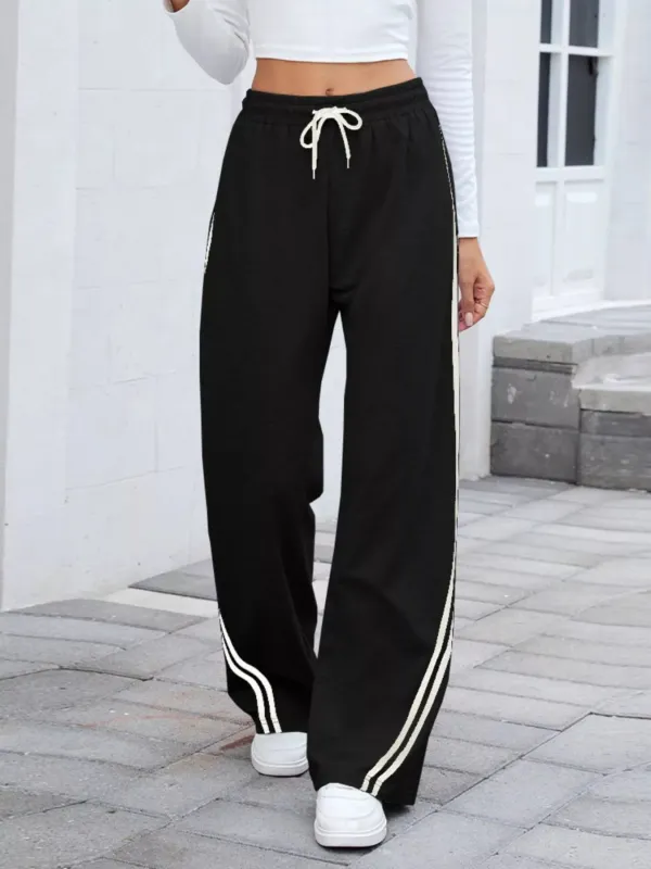 Side Striped Wide Leg Pants sold by Charming Charlie