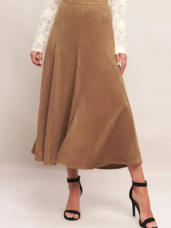 Flowy A-Line Midi Skirt sold by Charming Charlie
