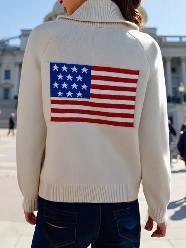 US Flag Button Up Cardigan sold by Charming Charlie