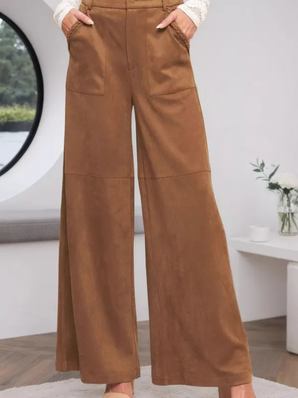 High-Waisted Wide Leg Pants sold by Charming Charlie