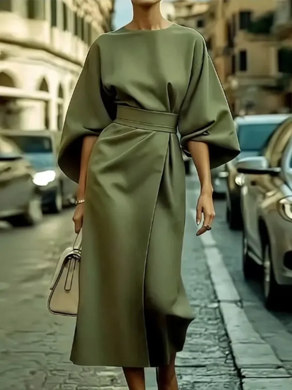 Round Neck 3/4 Sleeve Dress sold by Charming Charlie