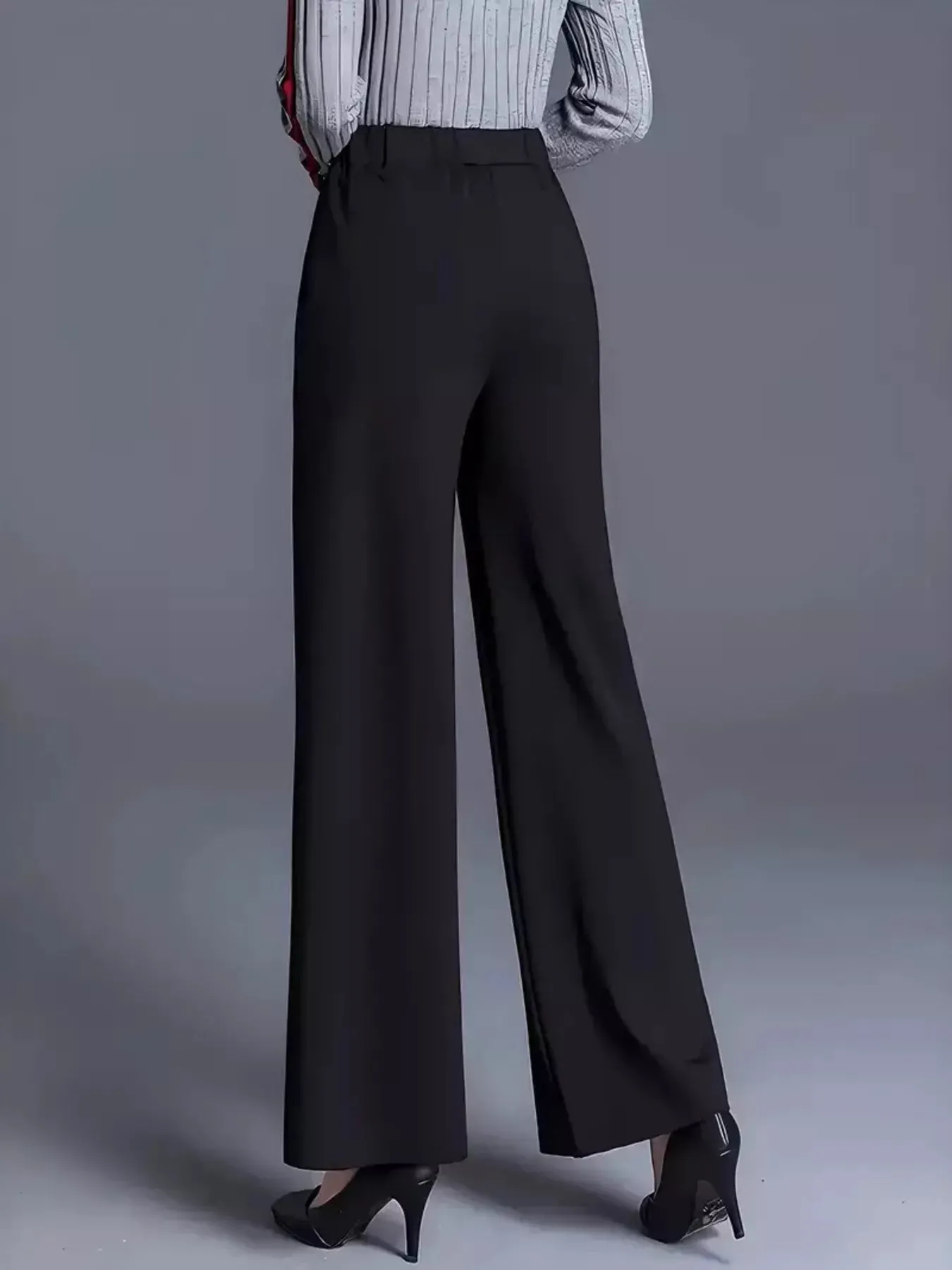 High-Waisted Wide Leg Pants sold by Charming Charlie product image thumbnail 4