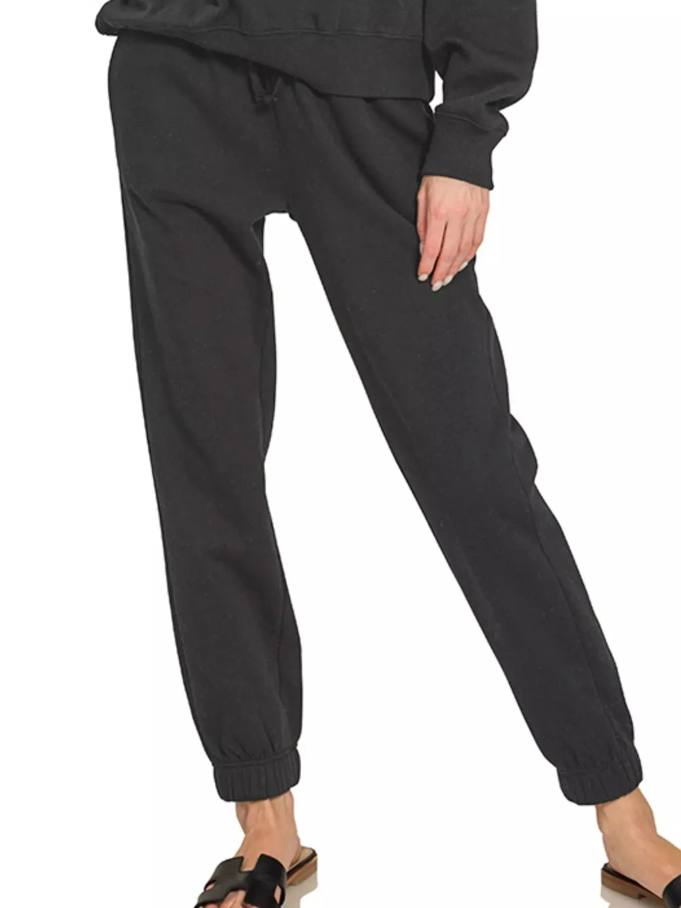 Zenana Fleece Long Sleeve Pullover & Jogger Set sold by Charming Charlie product image thumbnail 3