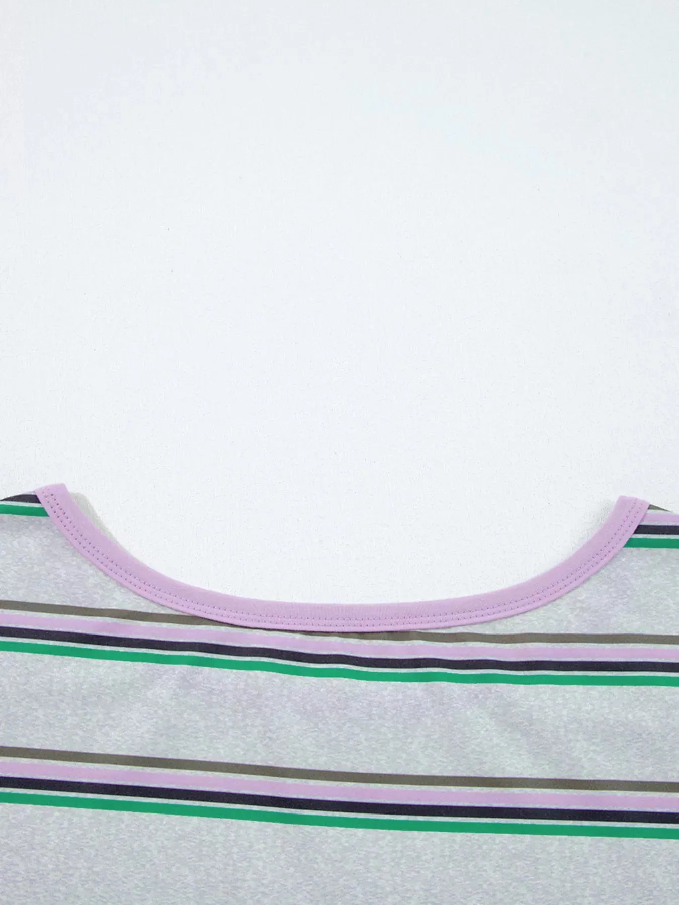 Stripe Oversize Drop Shoulder Long Sleeve Casual Top sold by Charming Charlie product image thumbnail 5