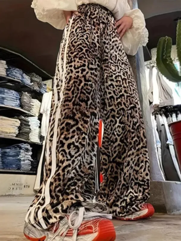 Leopard Wide Leg Pants sold by Charming Charlie