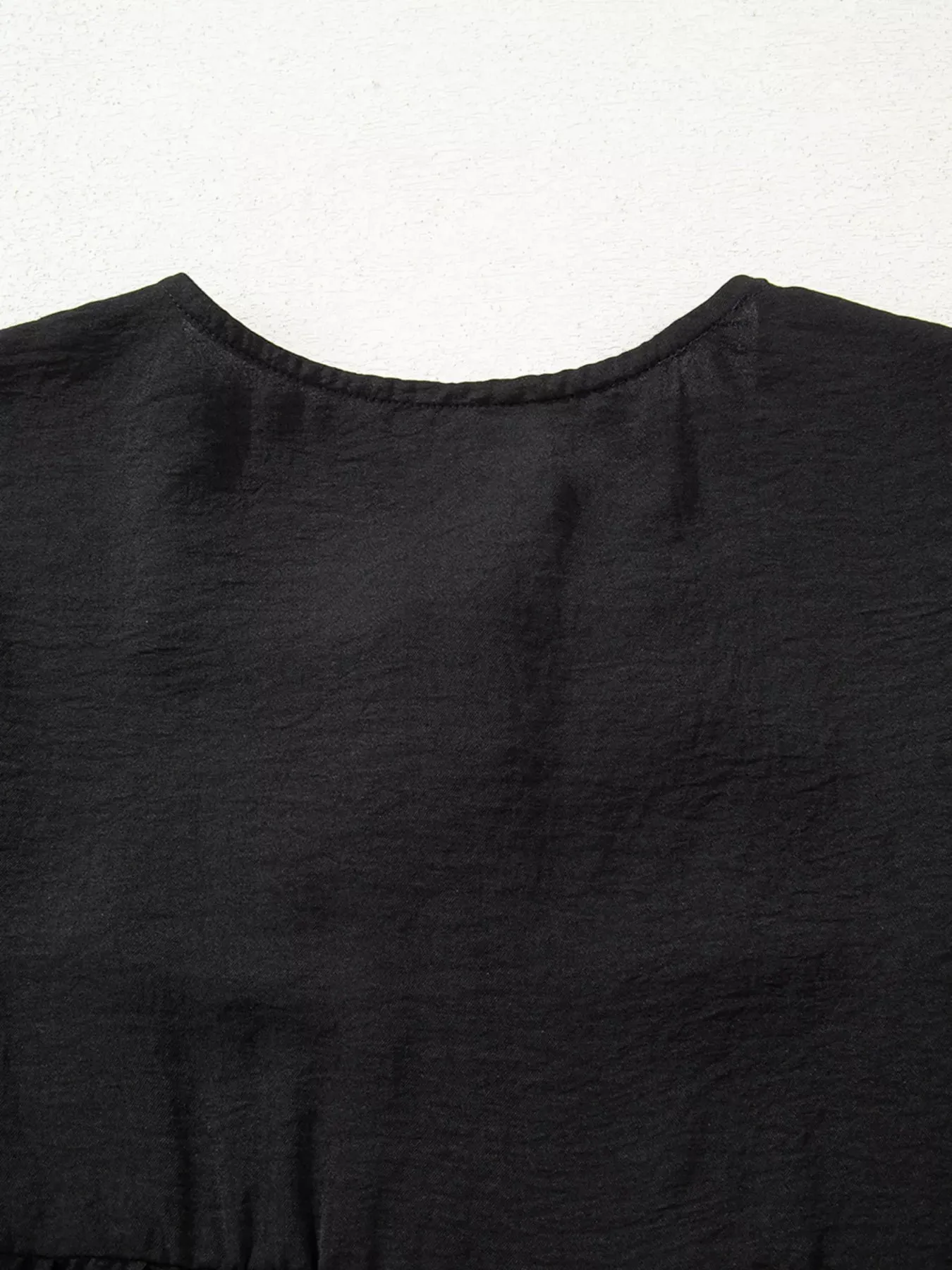 Bow Tie Neck 3/4 Sleeve Casual Blouse sold by Charming Charlie product image thumbnail 5